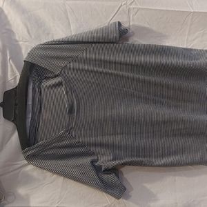 Dress Barn Blue and White Stripes T-Shirt size 1X